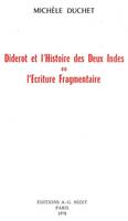 Diderot et l'Histoire des Deux Indes, ou l'Écriture Fragmentaire