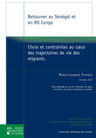 Retourner au Sénégal et en RD Congo, Choix et contraintes au cœur des trajectoires de vie des migrants