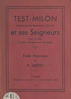 Test-Milon, Commune de Sementron, Yonne, et ses seigneurs