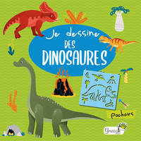 Dinosaures avec des pochoirs