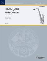 Petit Quatuor, for saxophones. 4 saxophones (SATBar). Partition.