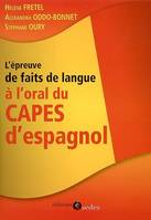 L'épreuve de faits de langue à l'oral du CAPES d'espagnol