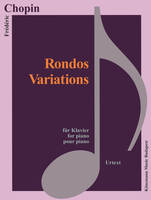 Partition - Chopin - Rondos, Variations - pour piano