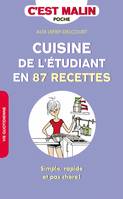 Cuisine de l'étudiant en 87 recettes, c'est malin