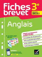 Fiches brevet Anglais 3e Brevet 2024, fiches de révision & quiz