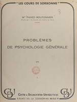 Problèmes de psychologie générale