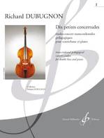 Dix petites concertudes, Études-concert transcendantales pédagogiques pour contrebasse et piano
