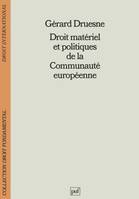 Droit de l'Union européenne et politiques communautaires