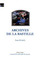 3, Archives de la Bastille