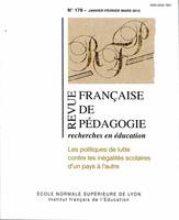 Revue française de pédagogie n° 178/2012, Les politiques de lutte contre les inégalités scolaires d'un pays à l'autre