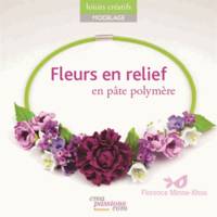 Fleurs en relief en pâte polymère pour la création de bijoux