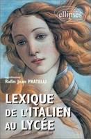 Lexique de l'Italien au lycée