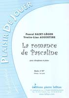 La romance de Pascaline, Pour vibraphone et piano