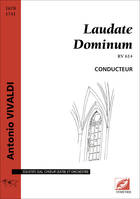 Laudate Dominum (conducteur et matériel), RV 614