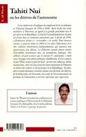 Tahiti Nui, Ou les dérives de l'autonomie