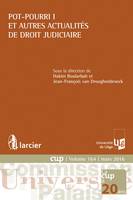 Pot-pourri I et autres actualités de droit judiciaire