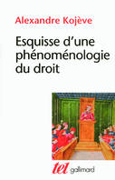 Esquisse d'une phénoménologie du Droit, Exposé provisoire