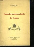 CONSEILS A DEUX ENFANTS DE FRANCE