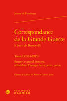 1, Correspondance de la Grande guerre à Folco de Baroncelli, Sauver le grand homme, réhabiliter l'image de la petite patrie