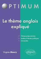 LE THEME ANGLAIS EXPLIQUE, Livre