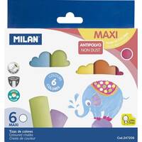 Etui 6 maxi craies couleur