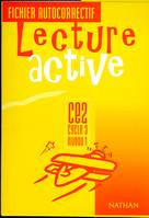 Lecture active, CE2, cycle 3, niveau 1, fichier autocorrectif