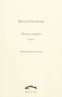 Oeuvres complètes / Nicolas Chamfort, Volume II, Oeuvres complètes