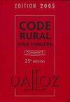 Code rural 2005 : Partie réglementaire Livre VII