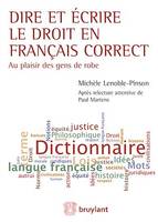 Dire et écrire le droit en français correct