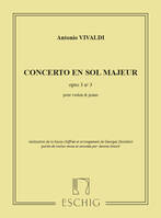 Concerto en Sol Majeur Opus 3, N 3