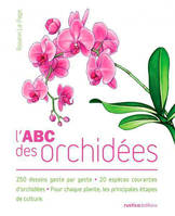 L'ABC des orchidées, 250 dessins geste par geste - 20 espèces courantes d'orchidées - Pour chaque plante, les principales
