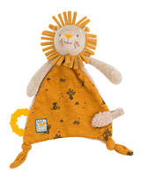 Doudou attache tétine lion