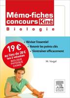 Mémo-fiches Concours Kiné. Pack 2 volumes. Biologie - Physique/Chimie, 2 VOLUMES