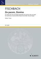 Da pacem, Domine, small Choir or soloists (SATB), mixed choir, flute and organ. Partition vocale/chorale et instrumentale.
