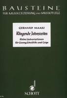 Klingende Jahreszeiten, Kleine Liedvariationen. voice, descant recorder and violin. Partition vocale/chorale et instrumentale.