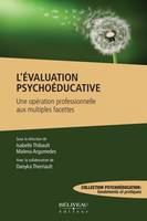 L’évaluation psychoéducative, Une opération professionnelle aux multiples facettes