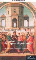 L'EPOQUE DE L'APPAREIL PERSPECTIF (Brunellesci, Machiavel, Descartes), Brunelleschi, Machiavel, Descartes