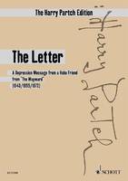 The Harry Partch edition, The letter, A depression message from a hobo friend from 