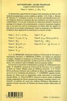 Dictionnaire arabe-français, Tome 11 - Langue et culture marocaines