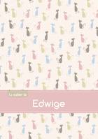 Le cahier d'Edwige - Petits carreaux, 96p, A5 - Chats