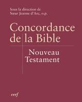 Concordance de la Bible - Nouveau Testament, Nouveau Testament