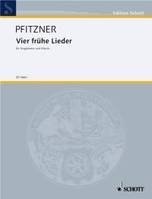 Quatre lieder de jeunesse, Première édition. voice and piano. moyenne.