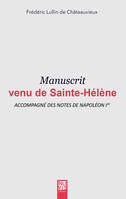 Manuscrit venu de Saint-Hélène