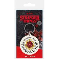 stranger things 4 porte-clés caoutchouc fireball him 6 cm