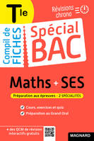 Spécial Bac Compil de Fiches Maths-SES Tle Bac 2024, Tout le programme des 2 spécialités en 120 fiches visuelles