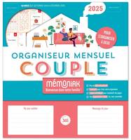 Organiseurs familiaux Mémoniak Organiseur Mémoniak spécial Couple, calendrier mensuel (sept. 2024- d