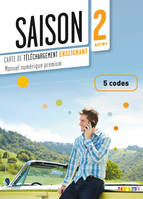 Saison 2 - Carte de téléchargement numerique enseignant - 5 codes