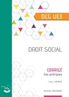 Droit social - Corrigé, UE 3 du DCG