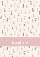 Le cahier de Delphine - Petits carreaux, 96p, A5 - Chats