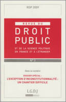 REVUE DU DROIT PUBLIC N 3 2009